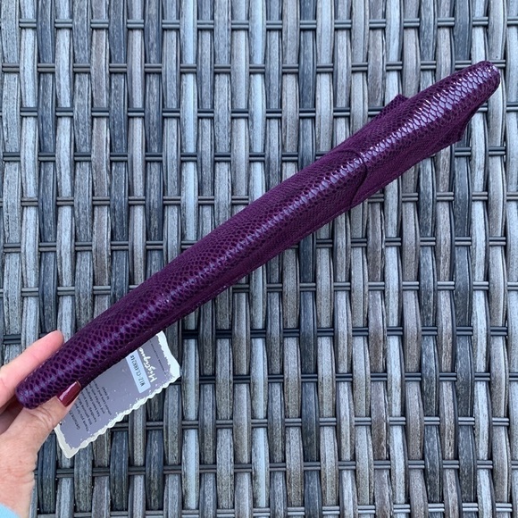 MIZTIQUE Convertible Snakeskin Handbag/Clutch - Plum - Picture 10 of 16